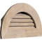 Ekena Millwork Half Round Gable Vent Unfinished, Functional, Pine Gable Vent w/1" x 4" Flat Trim Frame, 14"W x 07"H GVWHR14X0701SFUPI - alternate 2
